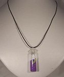 Magic Fairy Bottle Pendant Necklace - comes on Leather Cord - Click for Detail VIEW