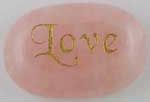 Love Gratitude Stone - Rose Quartz - Click for larger view