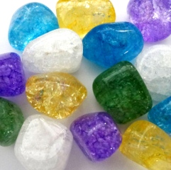 Crackle Quartz Tumbled Pocket Crystal Stones - Click for larger view