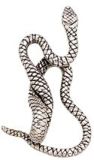 Solid Sterling Silver Snake Pendant - Raised Coil for chain - Click for detail VIEW