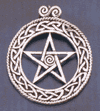 Sterling Silver Celtic Pentagram Spiral Pendant - Click for detail VIEW