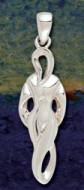 Solid Sterling Silver Goddess - Sexual Power Pendant - Click for Larger VIEW