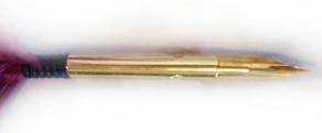 Click For Detail - Fluffy Quill with Removable Gold Nib