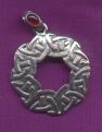 photo of Celtic Knotwork Pendant with Garnet Stone by ShadowSmith - click for detail view