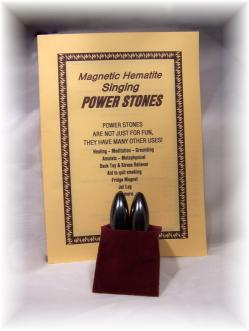 Magnetic Hematite Singing Power Stones Gift Pack - Click for detail