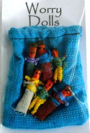 Worry Dolls - A Bag of Six Tiny Worry Dolls to take all your worries away!